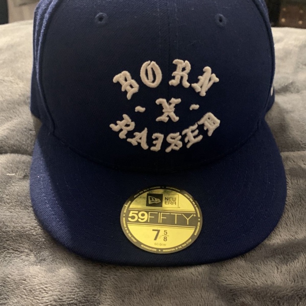 New Era Blue Cap born and raised